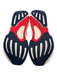 Adidas Shoe Size 9 White, Blue, Red Synthetic Round Toe Striped Mesh Sneakers White, Blue, Red / 9