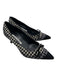 Manolo Blahnik Shoe Size 35.5 Black Gray White Wool Houndstooth Bow Detail Pumps Black Gray White / 35.5