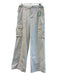 Sanctuary Size S Cream Cotton Wide Leg High Waist Adjustable Waist Cargo Pants Cream / S