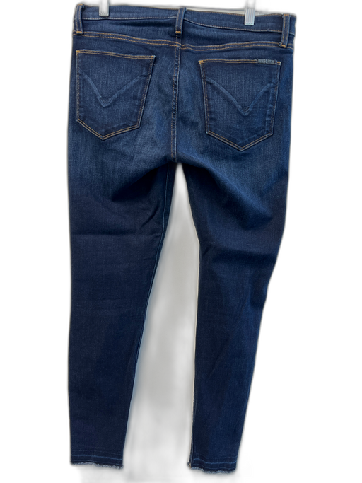 Hudson Size 30 Dark Wash Cotton Blend Mid Rise Mid Rise Raw Hem Skinny Jeans Dark Wash / 30