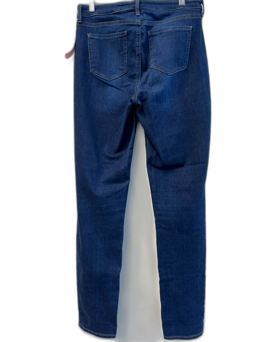 NYDJ Size 4 Dark Wash Cotton Blend High Rise Zip Fly 5 Pocket Straight Jeans Dark Wash / 4