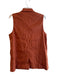 Evereve Size S Burnt Orange Linen Blend Sleeveless solid color Pockets Top Burnt Orange / S