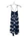 Free People Size M Blue & White Cotton Tye Dye Sleeveless Strappy Dress Blue & White / M