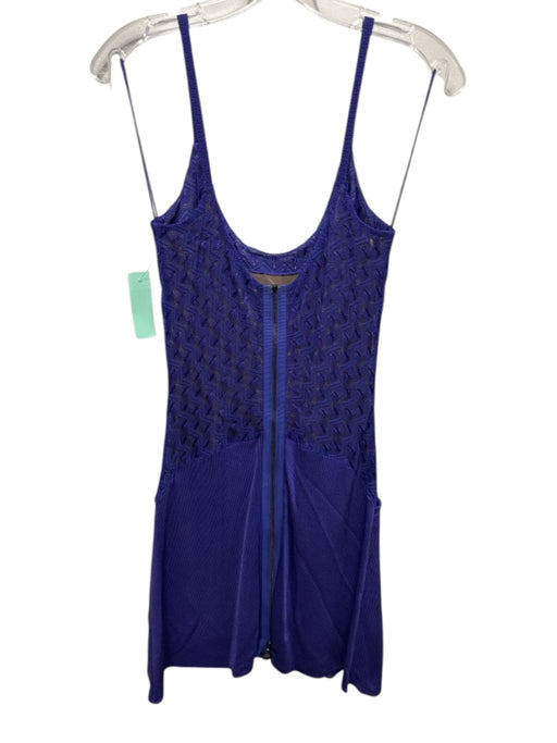 Missoni Size 40 Purple Rayon Blend Knit Spaghetti Strap Drape Detail Dress Purple / 40