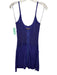 Missoni Size 40 Purple Rayon Blend Knit Spaghetti Strap Drape Detail Dress Purple / 40