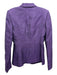 La Perla Size 4 Purple Wool & Silk Blazer Zip corset Jacket Purple / 4