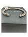 David Yurman Silver & Blue 925 Sterling Silver & 14k Gold Topaz Cable Bracelet Silver & Blue