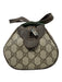 Gucci Brown & Tan Coated Canvas Leather Guccissima Zip Barrel Bag Brown & Tan / S