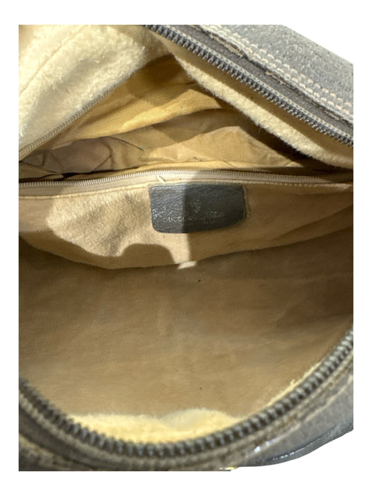 Gucci Brown & Tan Coated Canvas Leather Guccissima Zip Barrel Bag Brown & Tan / S