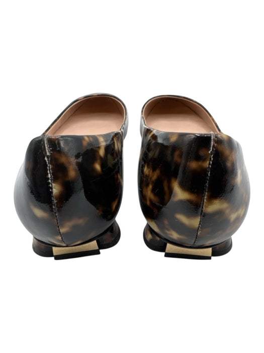 Kate Spade Shoe Size 9 Brown, Black & Beige Leather Tortoiseshell Flats Brown, Black & Beige / 9