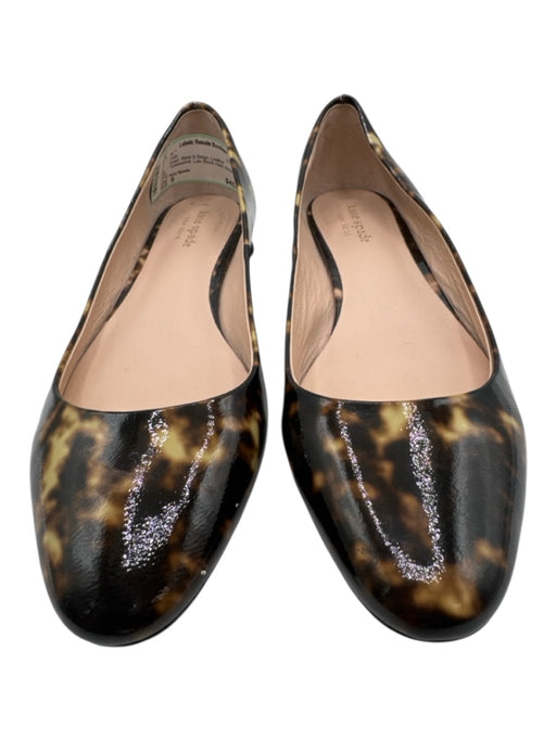 Kate Spade Shoe Size 9 Brown, Black & Beige Leather Tortoiseshell Flats Brown, Black & Beige / 9