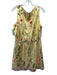Tahari Arthur S. Levine Size L Yellow, Green & Multi Polyester Sleeveless Dress Yellow, Green & Multi / L