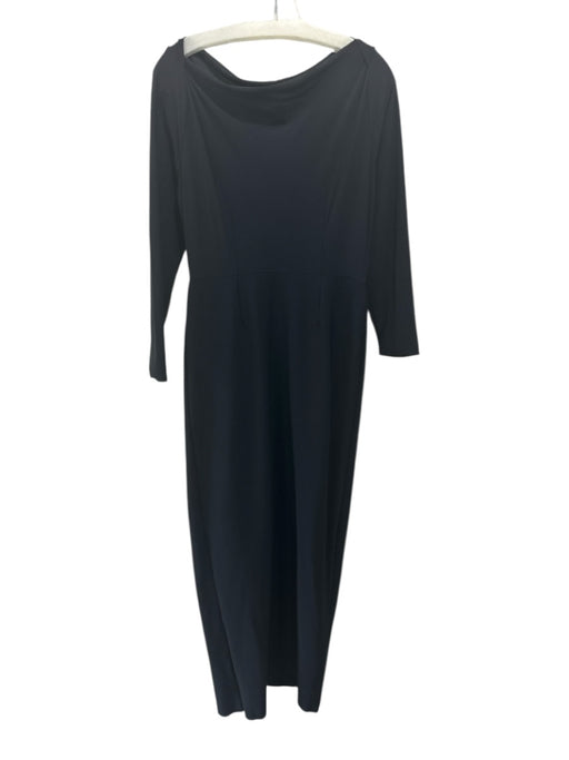 La Petite Robe Chiara Boni Size XL Black Polyamide Blend Stretch Boat Neck Gown Black / XL