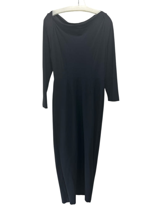 La Petite Robe Chiara Boni Size XL Black Polyamide Blend Stretch Boat Neck Gown Black / XL