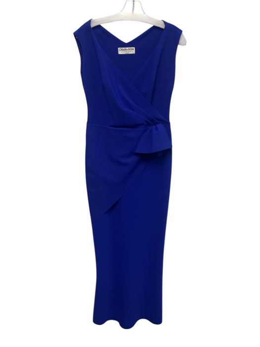 Chiara Boni La Petite Robe Size 46 Blue Poly Blend V Neck Sleeveless Long Dress Blue / 46