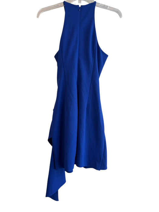 Belle Badgley Mischka Size 2 Ultramarine Blue Polyester Halter Neck Dress Ultramarine Blue / 2