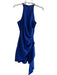 Belle Badgley Mischka Size 2 Ultramarine Blue Polyester Halter Neck Dress Ultramarine Blue / 2