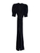Alice + Olivia Size 0 Black Polyester Back Zip High Neck Belted Jumpsuit Black / 0