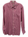 Peter Millar Size M Purple & White Cotton Gingham Button Up Long Sleeve Shirt Purple & White / M