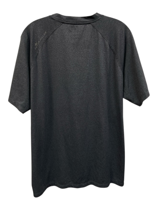Peter Millar Size L Dark Gray Synthetic Solid Athletic T Shirt Short Sleeve Dark Gray / L