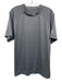Peter Millar Size L Dark Gray Synthetic Solid Athletic T Shirt Short Sleeve Dark Gray / L