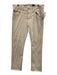 AG Size 32 Beige Cotton Blend Solid Slim Khakis Men's Pants Beige / 32