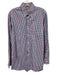 Peter Millar Size M Magenta & Blue Prnt Cotton Plaid Button Up Long Sleeve Shirt Magenta & Blue Prnt / M