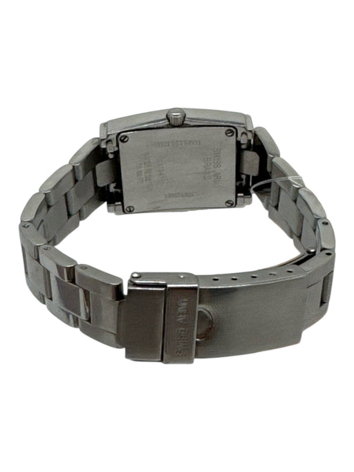 Victorinoix Silver & White Stainless steel Chain Band Square Face Watches Silver & White