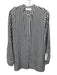 Everlane Size 6 Black & White Silk Long Sleeve Striped Button Front Top Black & White / 6