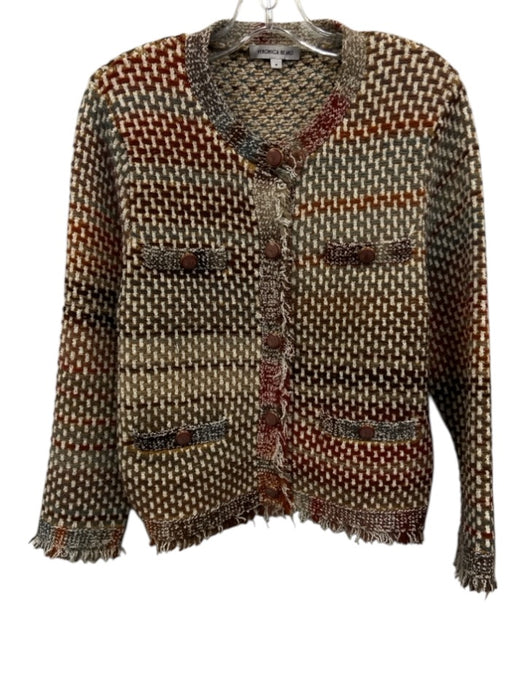 Soeur Size Est S Beige Green Wool Side Tie High Neck Side Tie Sweater Vest Beige Green / Est S