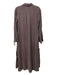 Cloth & Stone Size S Brown Tencel Collared Button Up Long Sleeve Midi Dress Brown / S