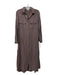 Cloth & Stone Size S Brown Tencel Collared Button Up Long Sleeve Midi Dress Brown / S