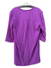 Trina Turk Size 6 Purple Polyester V Neck 3/4 Sleeve Shift Dress Purple / 6