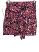 Ungaro Size XS Black, Pink, Orange Viscose & Rayon Elastic Waistband Shorts Black, Pink, Orange / XS