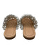 Odissi Shoe Size 36 White Leather Knot Strappy Mule Sandals White / 36