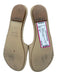 Definery Shoe Size 35 Beige & Gray Leather & Raffia Buckle Open Toe Sandals Beige & Gray / 35