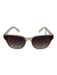 Krewe Clear & Brown Acetate Cat Eye Gradient Translucent Sunglasses Clear & Brown