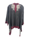 Johnny Was Size XL Gray, Pink, White Linen Long Sleeve Embroidered Cardigan Gray, Pink, White / XL