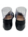 Tory Burch Shoe Size 6.5 Black Leather Upper Gold Tone Hardware Scrunch Flats Black / 6.5