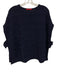 CH Carolina Herrera Size One Size Navy Blue Viscose & Polyamide Side Tie Sweater Navy Blue / One Size