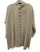 Eskandar Size 0 Cream Linen Long Sleeve Buttons stand collar Shacket Jacket Cream / 0