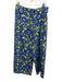 Roberta Roller Rabbit Size Large Blue & Green Silk Elastic Waist Floral Pants Blue & Green / Large