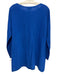 Eileen Fisher Size M Blue Missing Fabric Tag Knit Oversize Wide Neck Sweater Blue / M