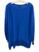 Eileen Fisher Size M Blue Missing Fabric Tag Knit Oversize Wide Neck Sweater Blue / M