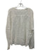 CP Shades Size M White Linen Long Sleeve 1/2 Button Oversize Shirt Top White / M