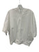 COS Size XS White Cotton 1/2 Dolman Sleeve Paneled Keyhole Back Top White / XS