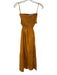 Faithfull the Brand Size XS Marigold Orange Cotton Strapless Cutout Back Dress Marigold Orange / XS