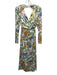 AFRM Size XS White & Multi Polyester Blend Floral Cutout Long Sleeve Dress White & Multi / XS