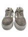Ash Shoe Size 37 Taupe Gray Leather Upper Suede T Toe Platform Low Top Sneakers Taupe Gray / 37