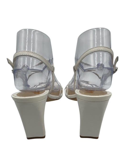 Sam Edelman Shoe Size 7.5 White Leather Upper Strappy Ankle Buckle Sandals White / 7.5